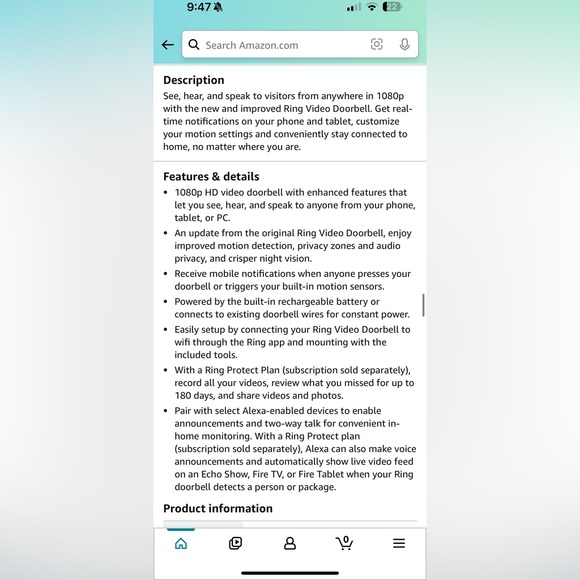 Ring Video Doorbell never been opened!!! - Picture 2 of 2